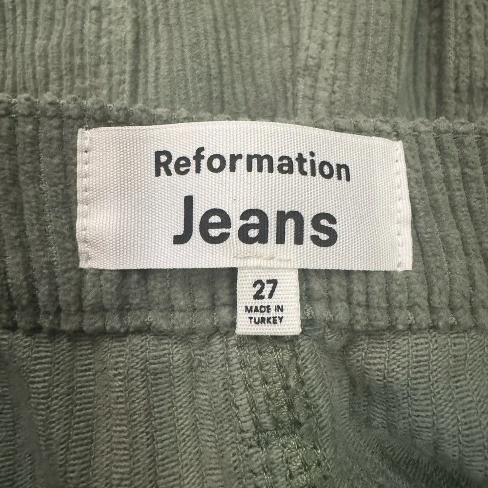 Reformation Olive Wide Leg Pants - Picture 2 of 5